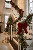 Red Velvet Bow 35cm - The Irish Country Home