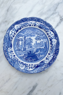 Vintage Spode Blue and White Italian pattern china 10.5 Inch plate