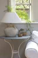 Amphora Stoneware Lamp with Cream Shade