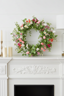 Tulip & Daisy Artificial Wreath