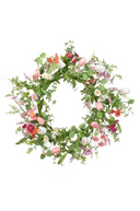 Tulip & Daisy Artificial Wreath