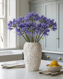 Faux Large Agapanthus Blue 80cm - The Irish Country Home