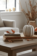 White Ceramic Pumpkin 21cm - The Irish Country Home