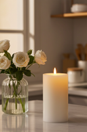 White LED Candle 15cm