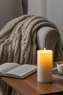 White LED Candle 25cm