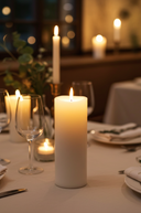 White LED Candle 25cm