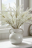 Faux White Willow Spray