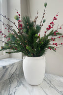 Faux Larch Branch with Cones and Moss 75cm