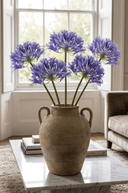 Faux Large Agapanthus Blue 80cm - The Irish Country Home