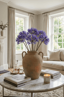 Faux Large Agapanthus Blue 80cm - The Irish Country Home