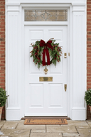 Berry Jute Wreath with Velvet Bow 60cm - The Irish Country Home