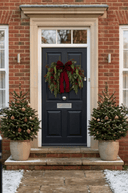 Berry Jute Wreath with Velvet Bow 60cm - The Irish Country Home