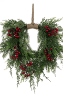 Cedar Jute Wreath 50cm - The Irish Country Home