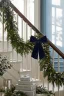 Dark Blue Velvet Bow 31cm - The Irish Country Home