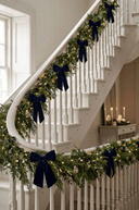 Dark Blue Velvet Bow 31cm - The Irish Country Home