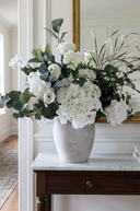 Faux White and Green Arrangement
