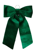 Green Velvet Bow 58cm x 89cm