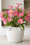 Faux Pink Alstroemeria Spray - The Irish Country Home