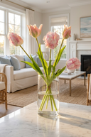 Faux Fresh Touch Parrot Tulip Bunch Pink/Purple