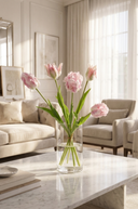 Faux Fresh Touch Parrot Tulip Bunch Pink/Purple