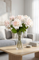 Faux Blush Pink Hybrid Tea Rose