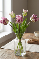 Faux Fresh Touch Parrot Tulip Bunch Purple