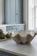 Large Ceramic Shell Bowl