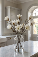 Faux Magnolia Stelata Spray White