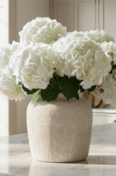 Faux White Mophead Hydrangea Stem - The Irish Country Home