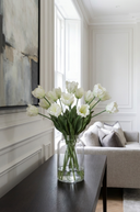 Faux White Parrot Tulip Bunch