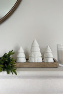 Glazed White Tree 12cm