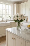 Faux Fresh Touch White Rose Stem - The Irish Country Home